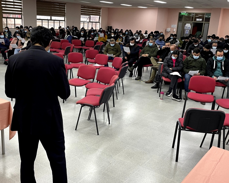 Educadores salesianos participaron de un encuentro de formación salesiana impartido por el director P. Claudio Cartes, SDB