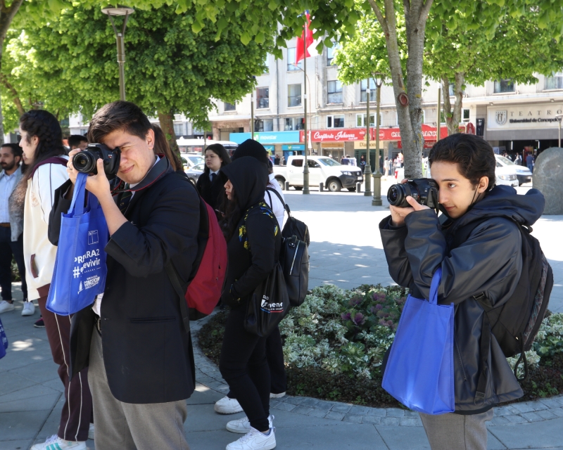 Estudiantes salesianos participan de recorrido patrimonial por los 472 años de Concepción