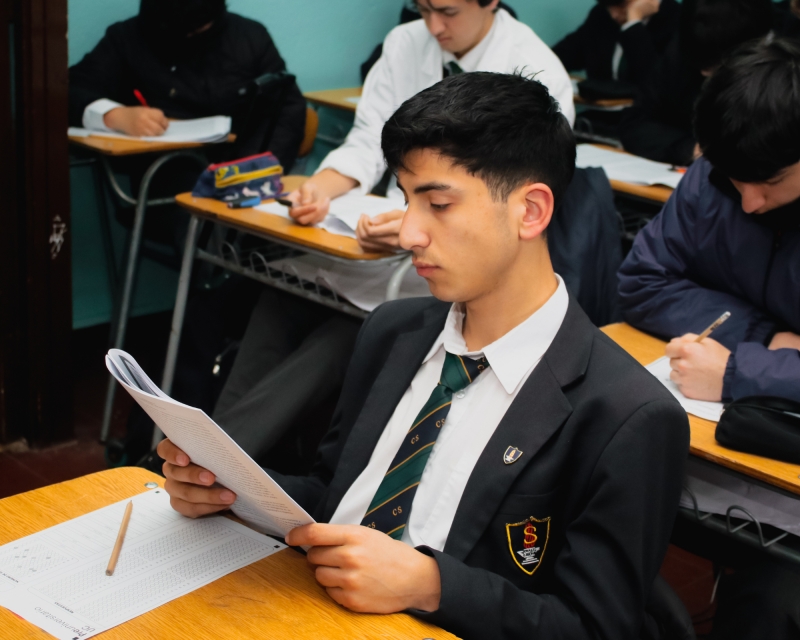 Estudiantes del Colegio Salesiano participan en ensayos PAES 2026