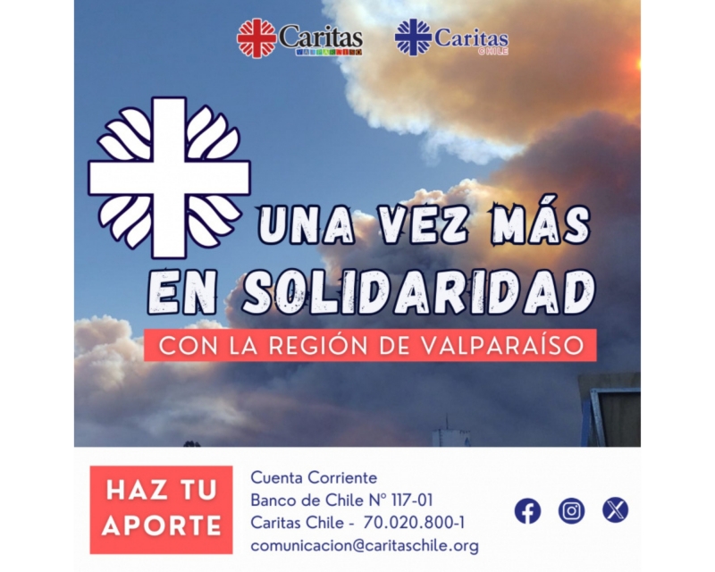 «Una vez más en solidaridad con la región de Valparaíso»