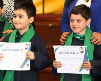 Estudiantes del Segundo Nivel de Transición celebran su paso a nuevas etapas en el Colegio Salesiano.